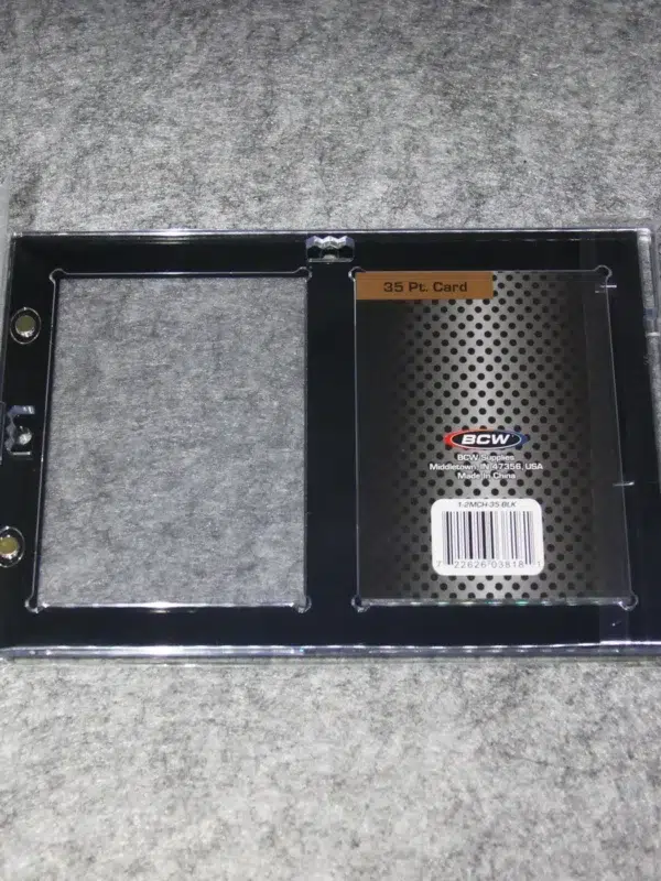BCW Magnetic 2-Card Holder Black Border 35 pt - back