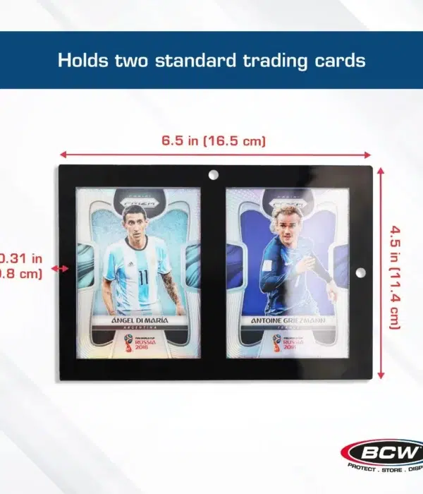 BCW Magnetic 2-Card Holder Black Border 35 pt - supplier3