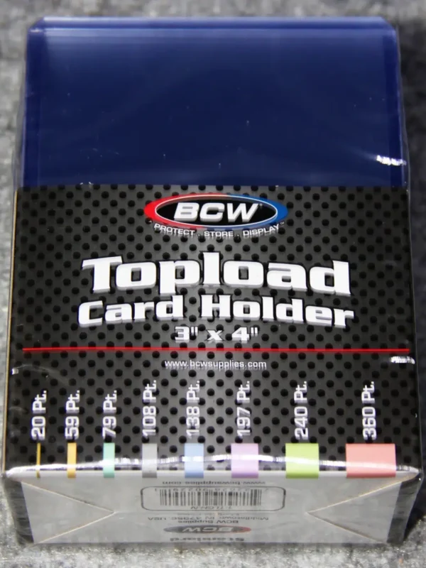 BCW Topload Card Holders 3 x 4 20pt - back