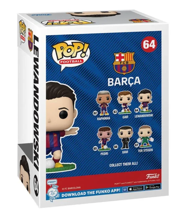 Funko POP! Robert Lewandowski #64 Premier League Voetbal FC Barcelona - terug