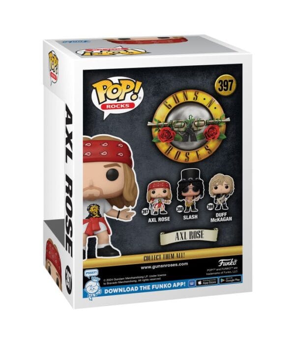 Funko POP! Rocks Axl Rose #397 Guns N' Roses - back