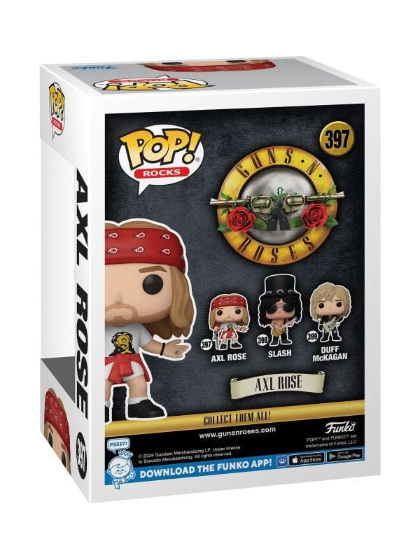 Funko POP! Rocks Axl Rose #397 Guns N' Roses - back