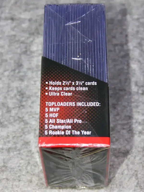 Ultra PRO Mixed Title Gold Toploaders 3 x 4 35pt - side