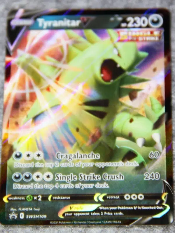 2021 Tyranitar V Promo Pokemon Sword & Shield Ultra Rare Holo