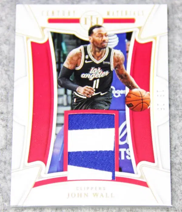 2022-23 John Wall #CM-JWL Panini National Treasures Century Materials SN#16 - front