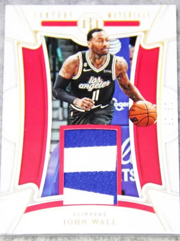 2022-23 John Wall #CM-JWL Panini National Treasures Century Materials SN#16 - front