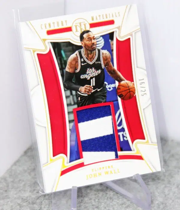 2022-23 John Wall #CM-JWL Panini National Treasures Century Materials SN#16 - stand