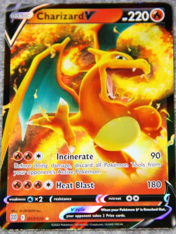 2022 Charizard V 017/172 Pokemon Brilliant Stars Full Art Rare Holo
