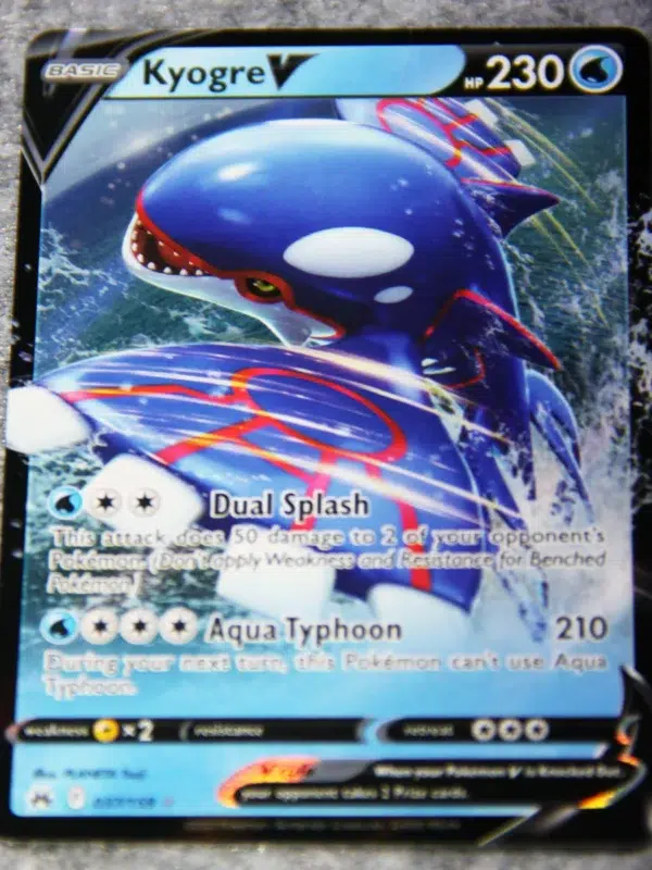2023 Kyogre V 037/159 Pokemon Crown Zenith Ultra Rare Holo