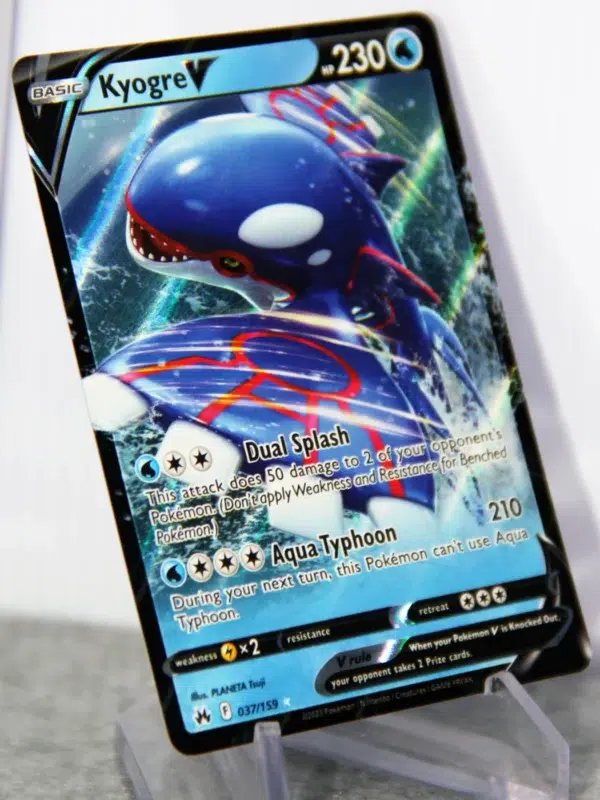 2023 Kyogre V 037/159 Pokemon Crown Zenith Ultra Rare Holo