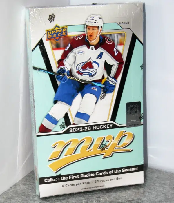 2025-26 Upper Deck MVP Hockey NHL Hobby Box - stand