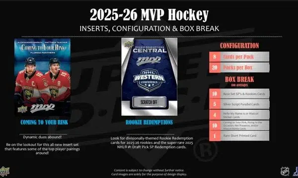 2025-26 Upper Deck MVP Hockey NHL Hobby Box - supplier5