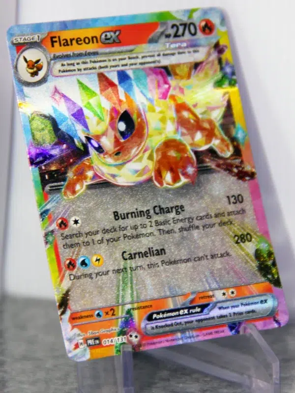 2025 Flareon EX 014/131 SV Pokemon Prismatic Evolutions Double Rare Holo