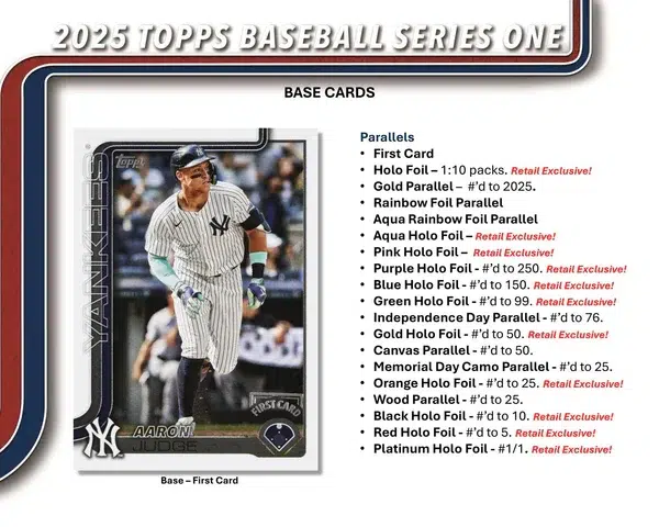 2025 Topps Series 1 Baseball MLB Value Box - supplier