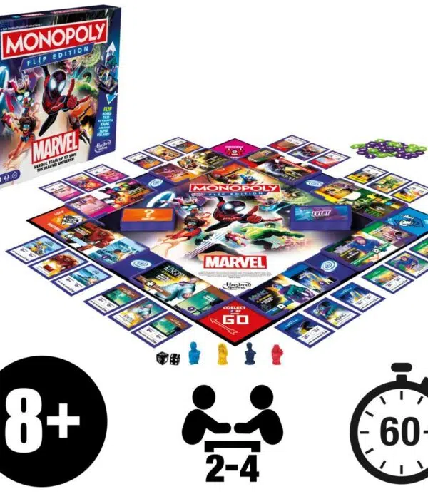 Monopoly Marvel Flip Edition Board Game - English Version - detail