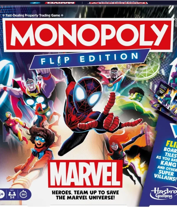 Monopoly Marvel Flip Edition Board Game - English Version - front