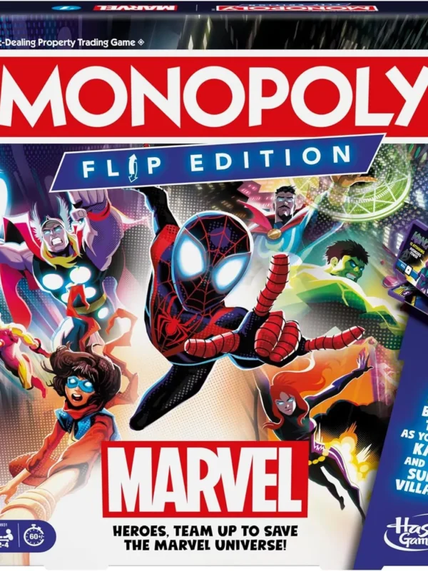 Monopoly Marvel Flip Edition Board Game - English Version - front