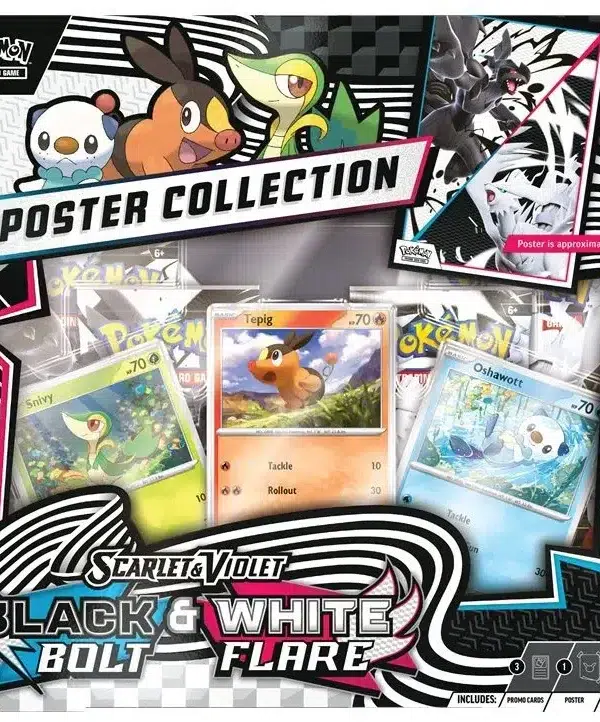 Pokemon TCG Scarlet & Violet White Flare and Black Bolt - Poster Collection - front