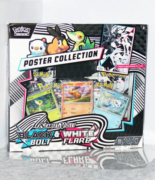 Pokemon TCG Scarlet & Violet White Flare and Black Bolt - Poster Collection - stand