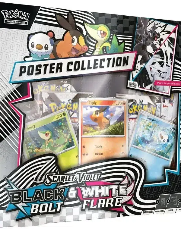 Pokemon TCG Scarlet & Violet White Flare and Black Bolt - Poster Collection - supplier