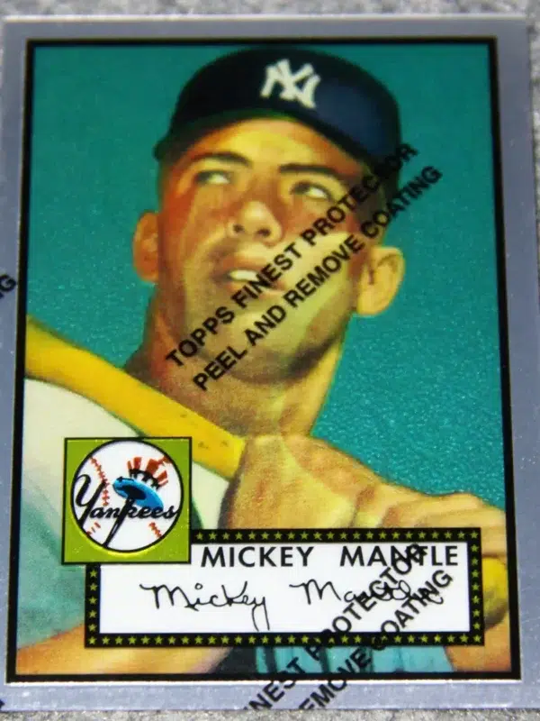 1996 Mickey Mantle #2 Topps Chrome Commemorative Set 1952 #311 Reprint