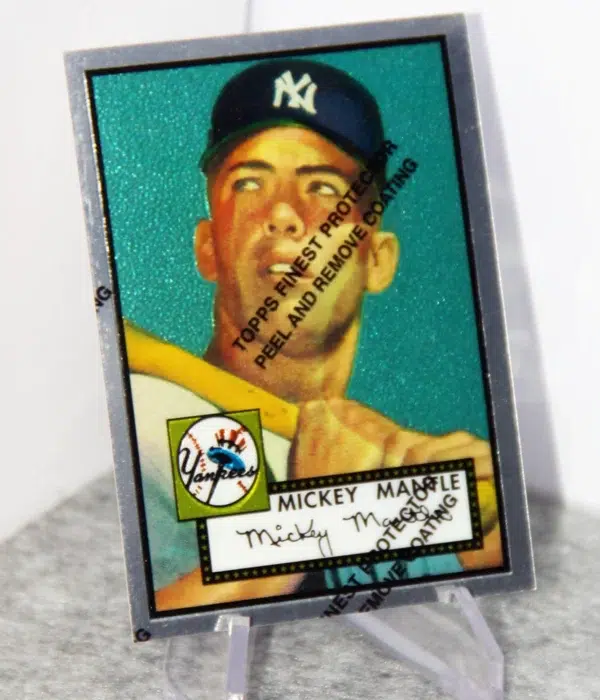 1996 Mickey Mantle #2 Topps Chrome Commemorative Set 1952 #311 Reprint