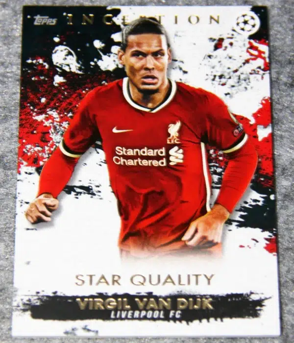 2021-22 Virgil van Dijk #VD-IP Topps UEFA Champions League Star Quality