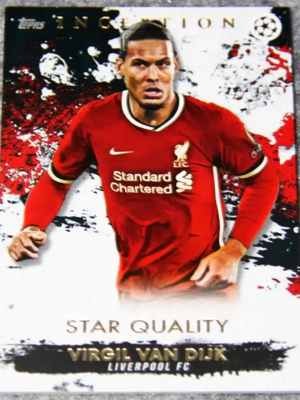 2021-22 Virgil van Dijk #VD-IP Topps UEFA Champions League Star Quality