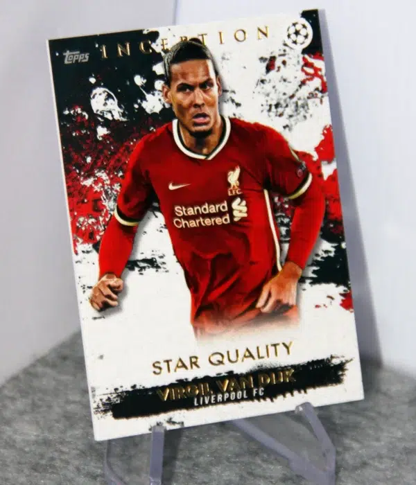 2021-22 Virgil van Dijk #VD-IP Topps UEFA Champions League Star Quality