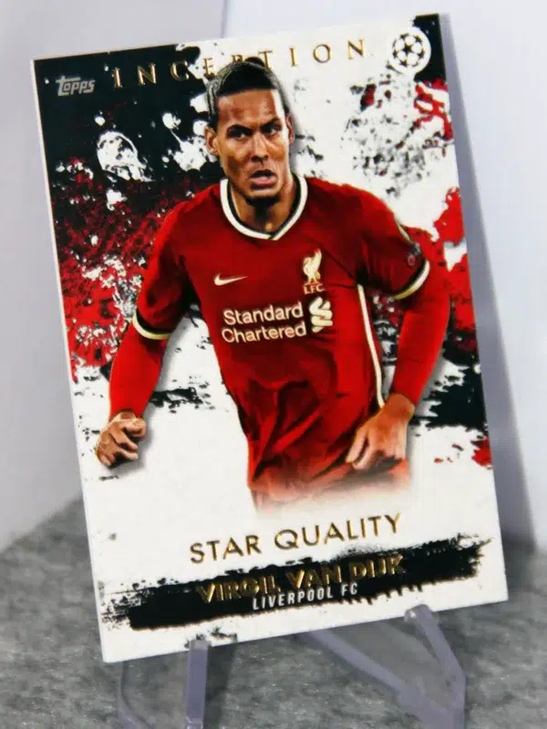 2021-22 Virgil van Dijk #VD-IP Topps UEFA Champions League Star Quality
