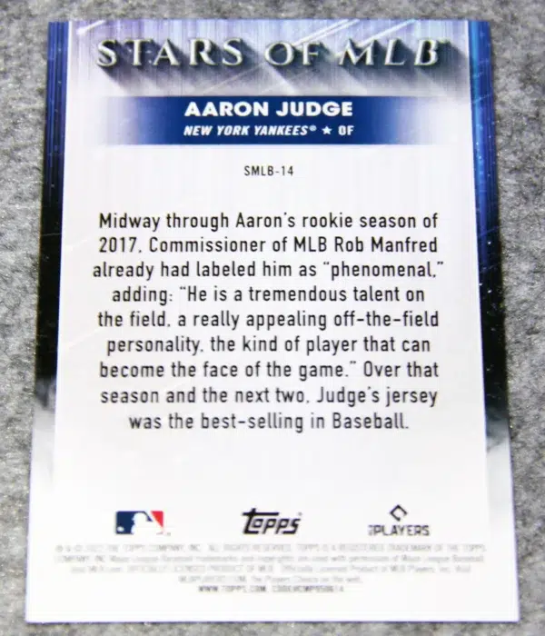 2021 Aaron Judge #SMLB-14 Topps Stars of MLB