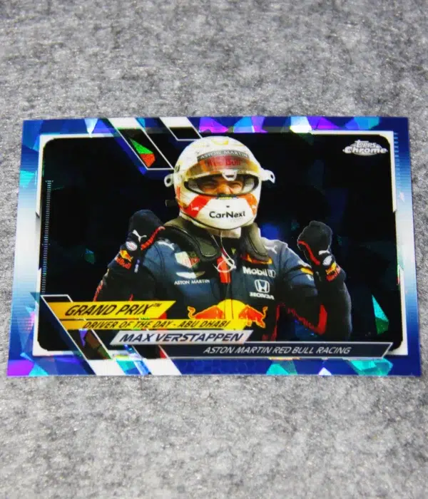 2021 Max Verstappen #155 Topps Chrome F1 Sapphire Refractor