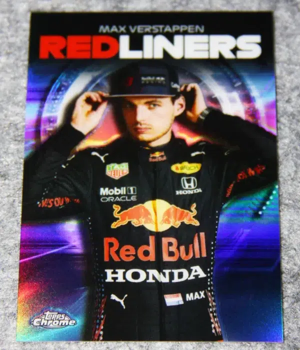 2021 Max Verstappen #RL-3 Topps Chrome Formula 1 Red Liners