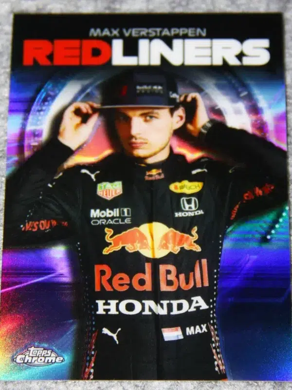 2021 Max Verstappen #RL-3 Topps Chrome Formula 1 Red Liners