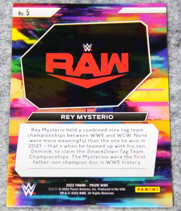 2022 Rey Mysterio #5 Panini Prizm RAW Next Level