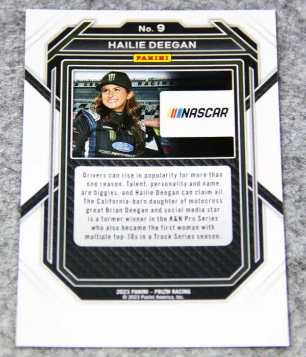 2023 Hailie Deegan #9 Panini Nascar Prizm