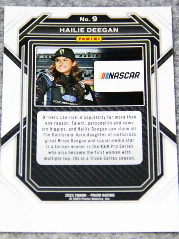 2023 Hailie Deegan #9 Panini Nascar Prizm
