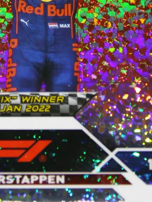 2023 Max Verstappen #151 Topps Chrome F1 GP Winner Mini Diamond Refractor /299