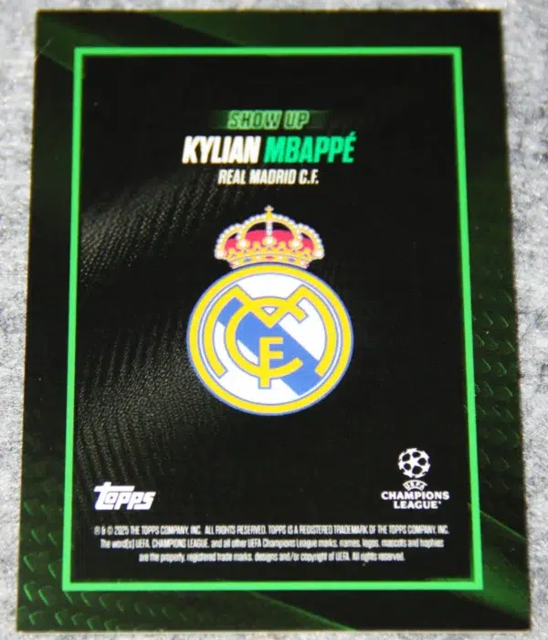 2024-25 Kylian Mbappe Topps Showtime UEFA Champions League Show Up /99