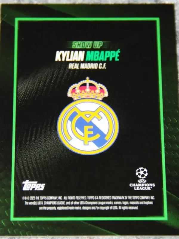 2024-25 Kylian Mbappe Topps Showtime UEFA Champions League Show Up /99