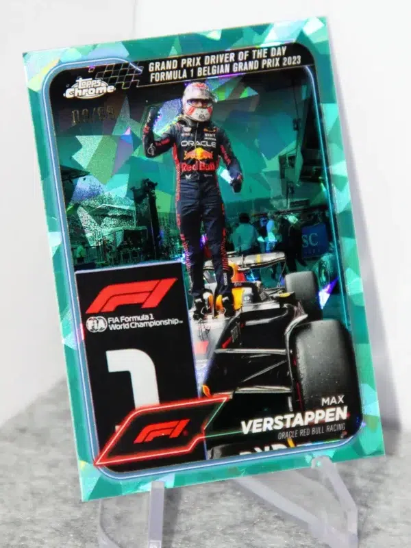2024 Max Verstappen #170 Topps Chrome Sapphire Edition F1 Aqua Refractor /99