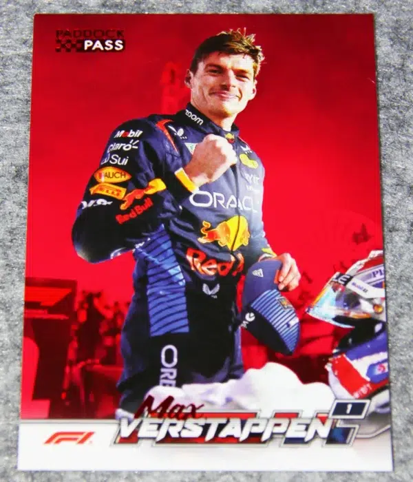 2024 Max Verstappen #51 Topps Paddock Pass F1 Closeups Red Foil