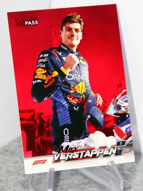 2024 Max Verstappen #51 Topps Paddock Pass F1 Closeups Red Foil