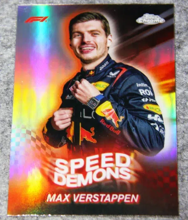 2024 Max Verstappen #SD-1 Topps Chrome Formula 1 Speed Demons