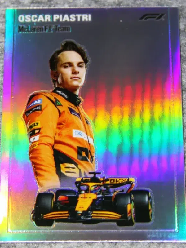 2024 Oscar Piastri #1954-8 Topps Chrome F1 Refractor