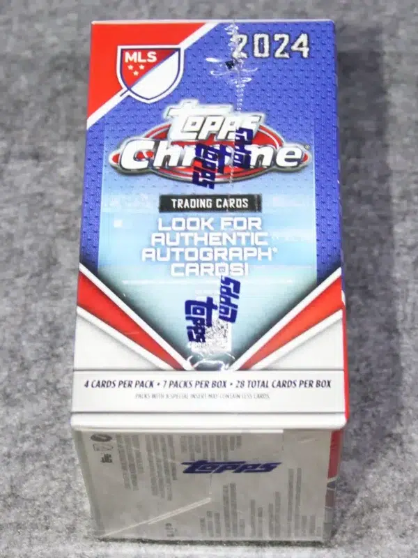 2024 Topps Chrome MLS Soccer Value Box - side