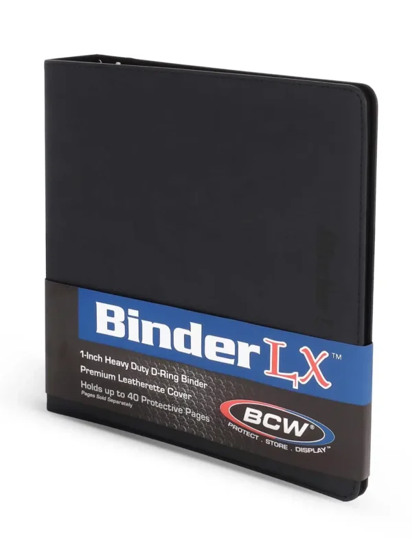 BCW Binder LX Premium Leather Black Cover