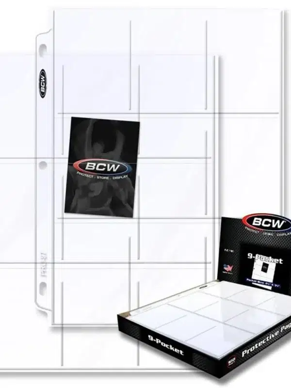 BCW Protective Pages 9-Pocket Page 100ct