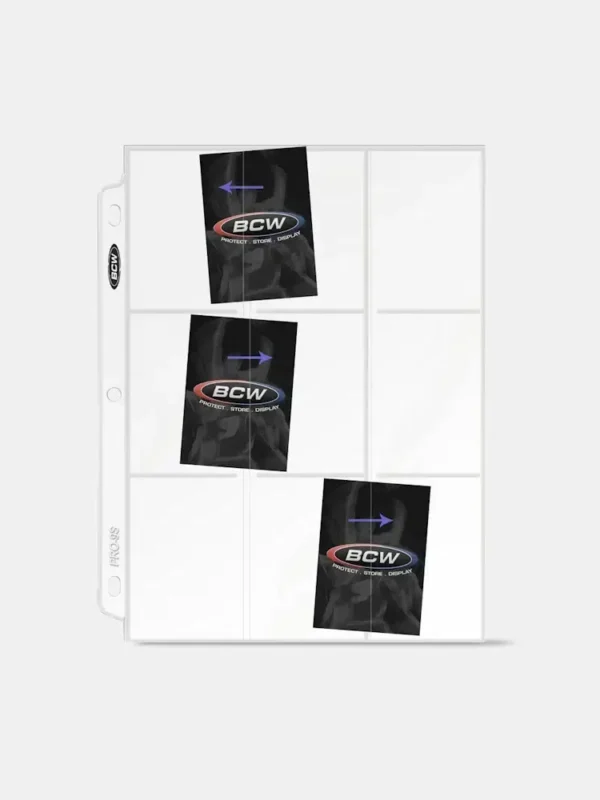 BCW Protective Pages 9-Pocket Page 100ct