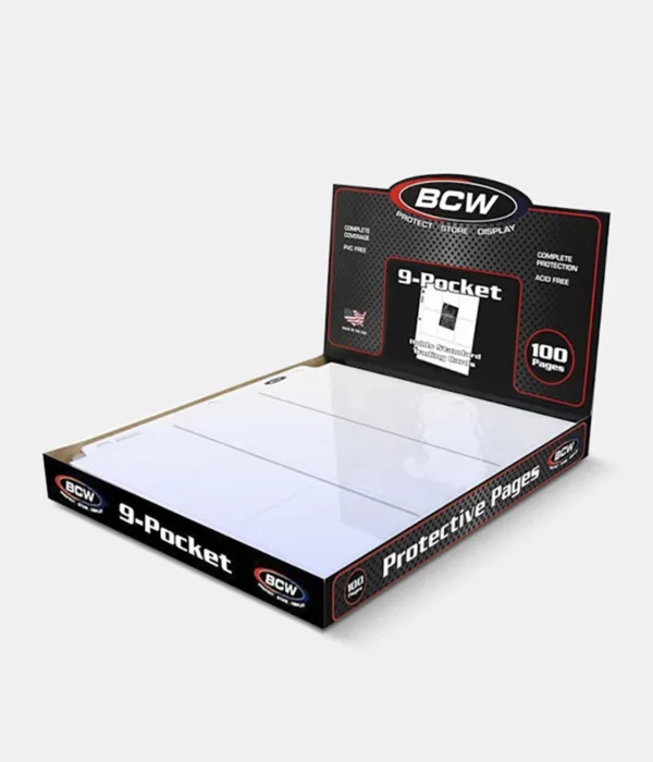 BCW Protective Pages 9-Pocket Page 100ct